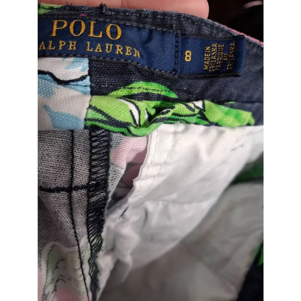 Ralph Lauren 8 tropical print short cruise beach